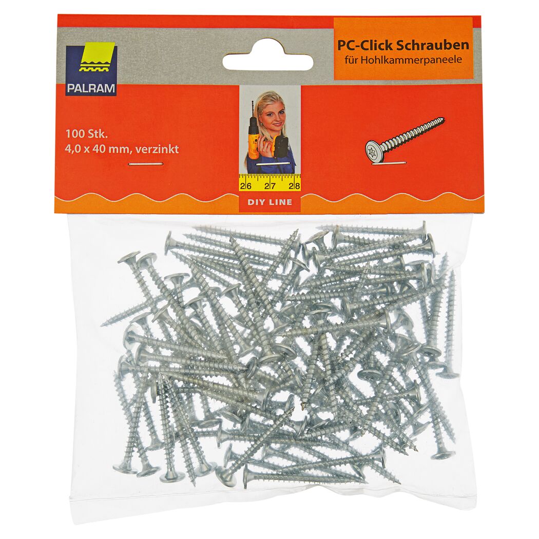 PC-Click Schrauben 4 x 40 mm, 100 Stück
