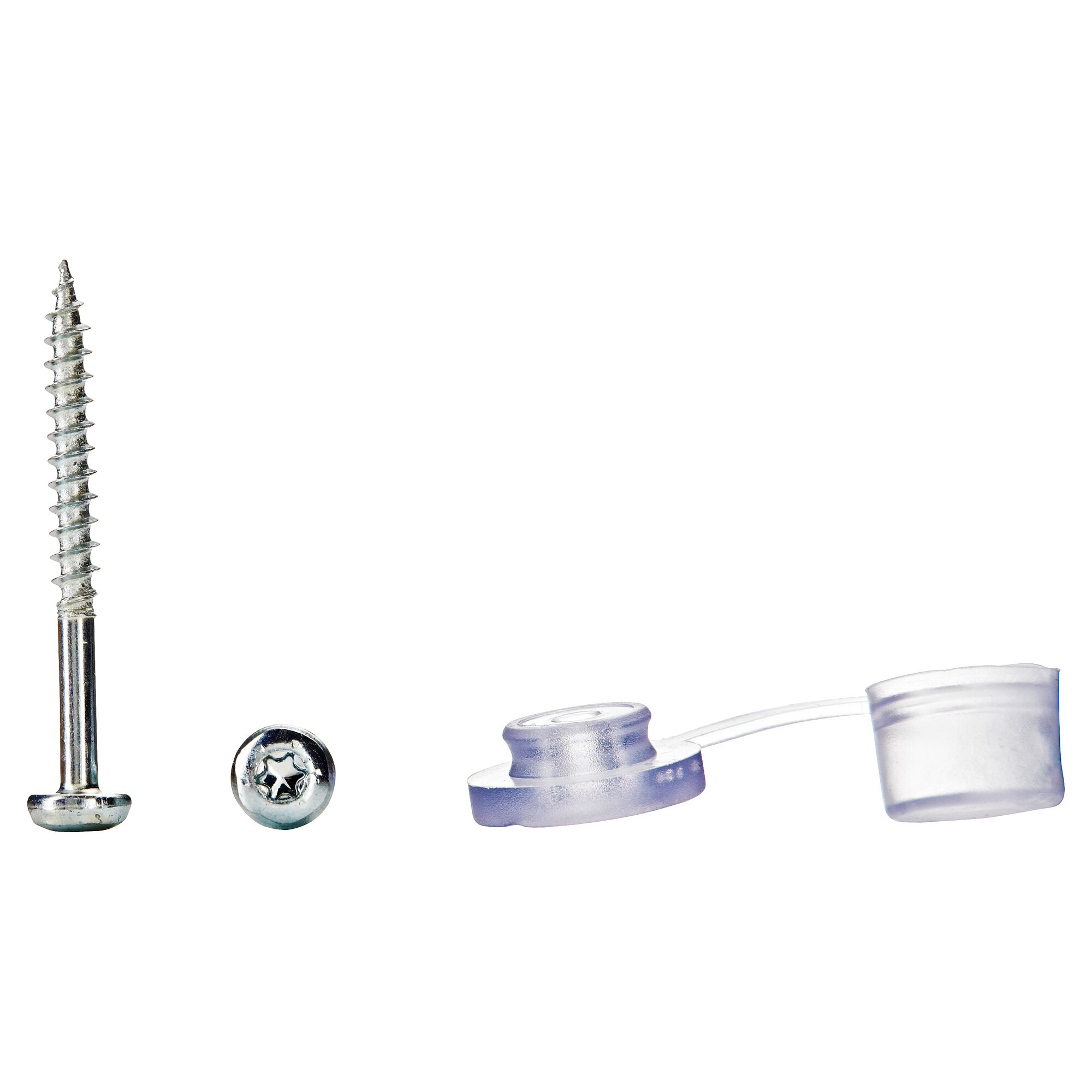 Schrauben und Abdeckkappen