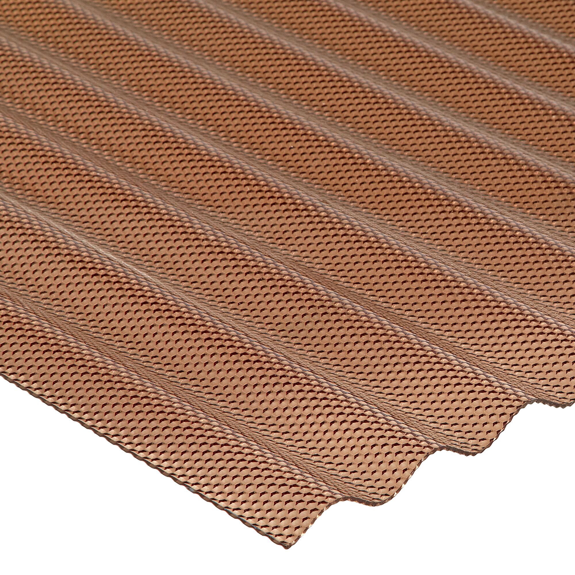 Braune Wellplatte aus Acrylglas