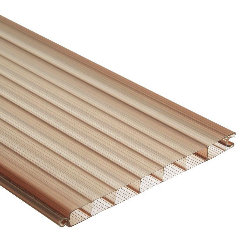 Bronzefarbenes PVC-Klick-Paneel