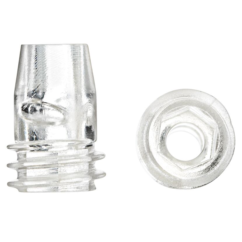 Zwei transparente Abstandhalter