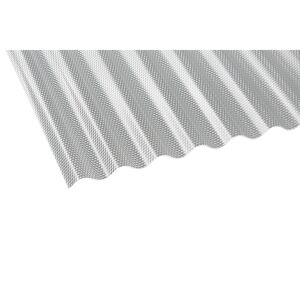 Acryl-Wellplatte 'Sinus 76/18 Wabe' klar 104,5 x 200 x 0,3 cm