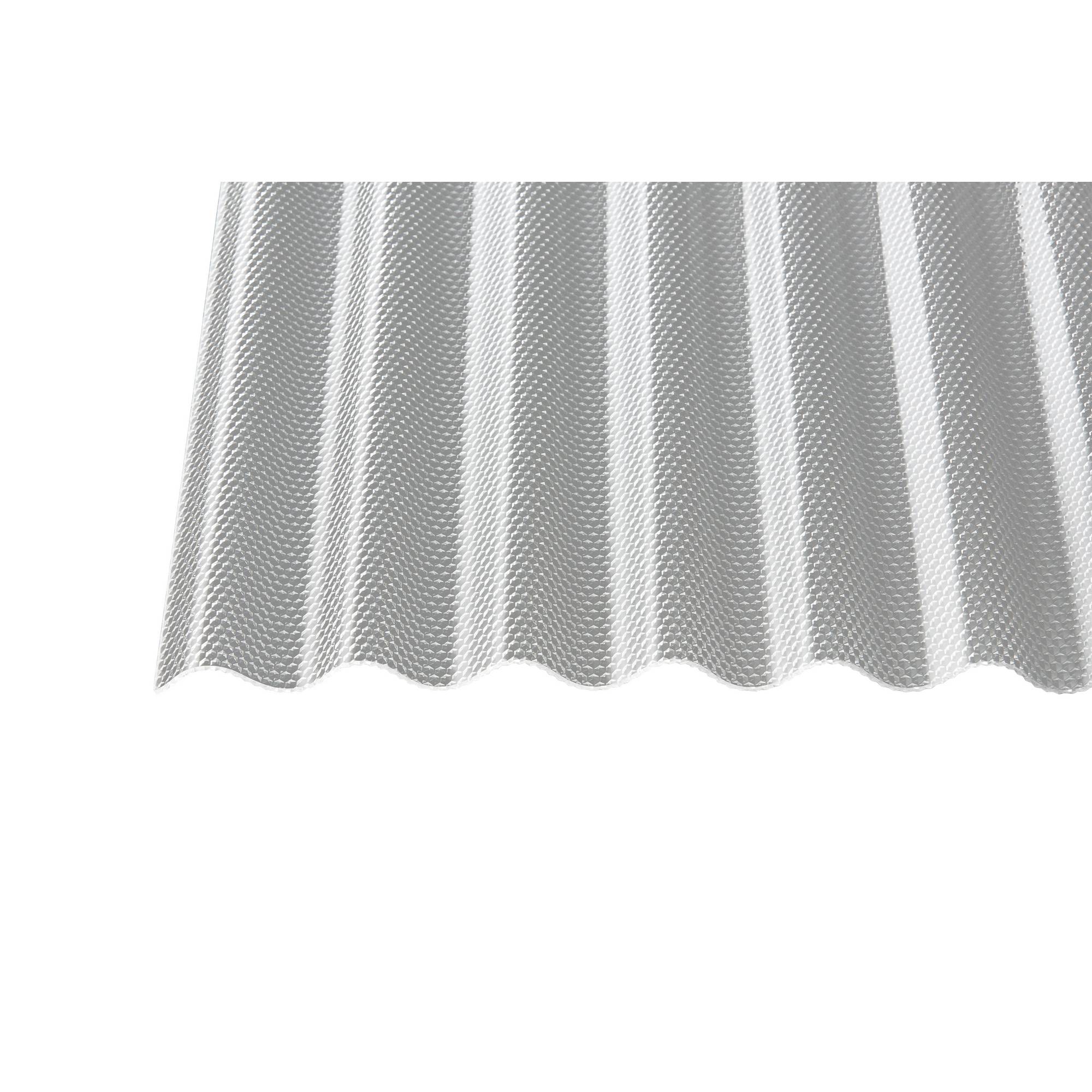 Acryl-Wellplatte 'Sinus 76/18 Wabe' klar 200 x 104,5 x 0,3 cm + product picture