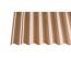 Acryl-Wellplatte 'Sinus 76/18 Wabe' bronzefarben 200 x 104,5 x 0,3 cm