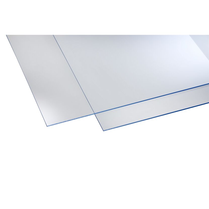 Polystyrolplatte klar 125 x 50 x 0,4 cm