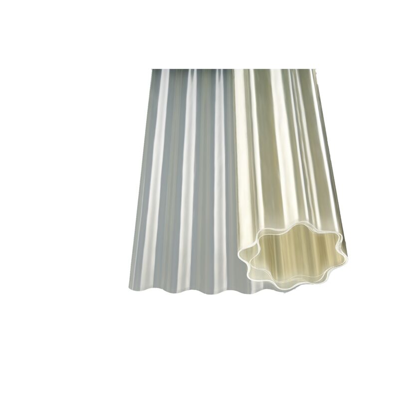 Polyester-Wellbahn 'Sinus 76/18' natur 500 x 100 x 0,08 cm