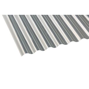 Polyester-Wellplatte 'Sinus 76/18' natur 200 x 90 x 0,08 cm