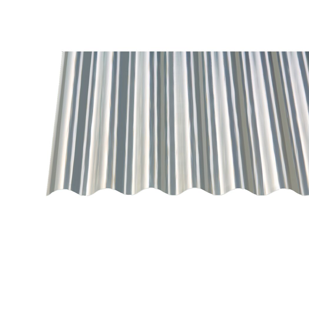 Polyester-Wellplatte 'Sinus 76/18' natur 200 x 90 x 0,08 cm