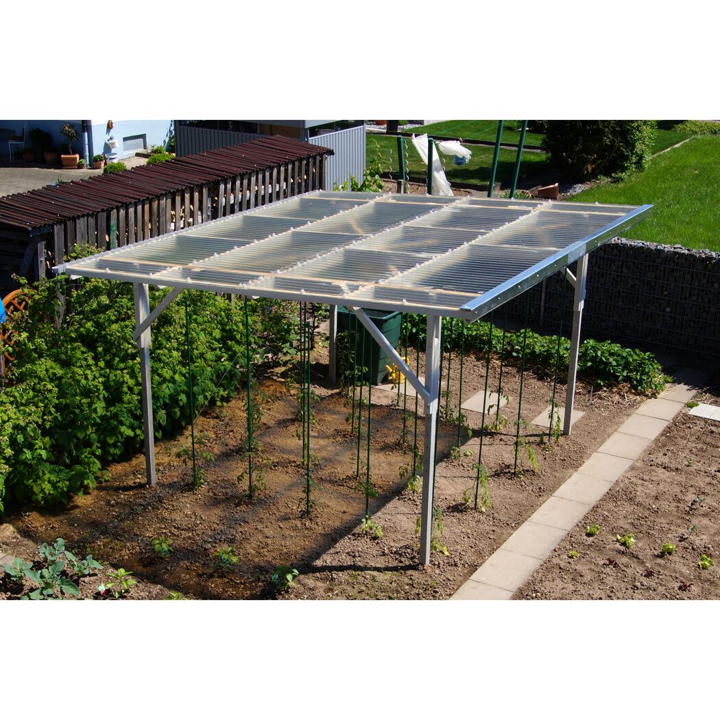 Polyester-Wellplatte 'Sinus 76/18' natur 200 x 90 x 0,08 cm