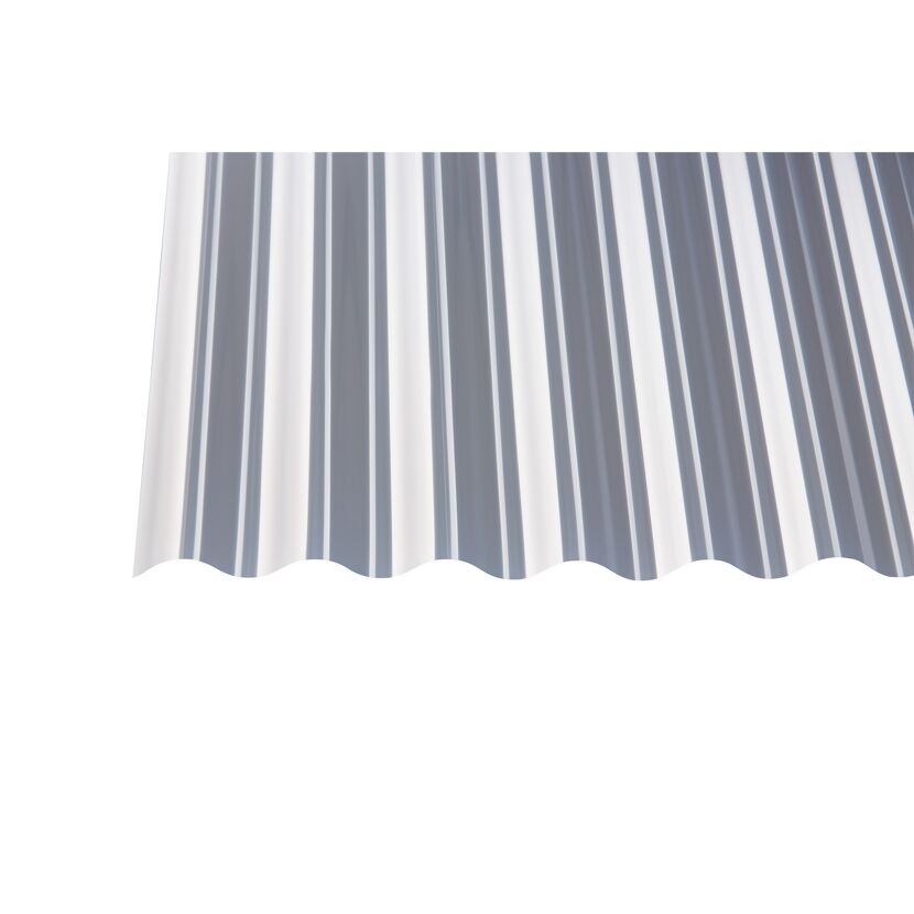 PVC-Wellplatte 'Strong 76/18' klar 200 x 90 x 0,12 cm