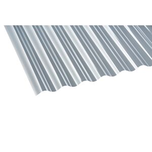 PVC-Wellplatte 'Sinus 76/18' klar 200 x 90 x 0,07 cm