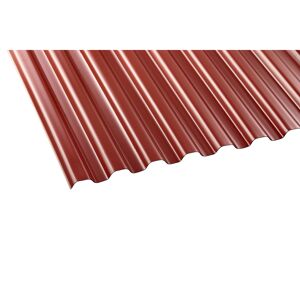 PVC-Wellplatte 'Trapez 70/18' rot 200 x 90 x 0,12 cm