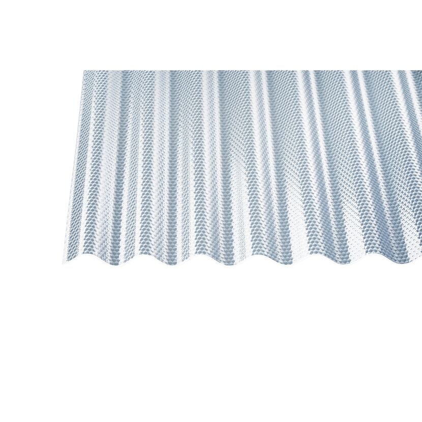 PVC-Wellplatte 'Prisma 76/18' klar 120 x 90 x 0,25 cm