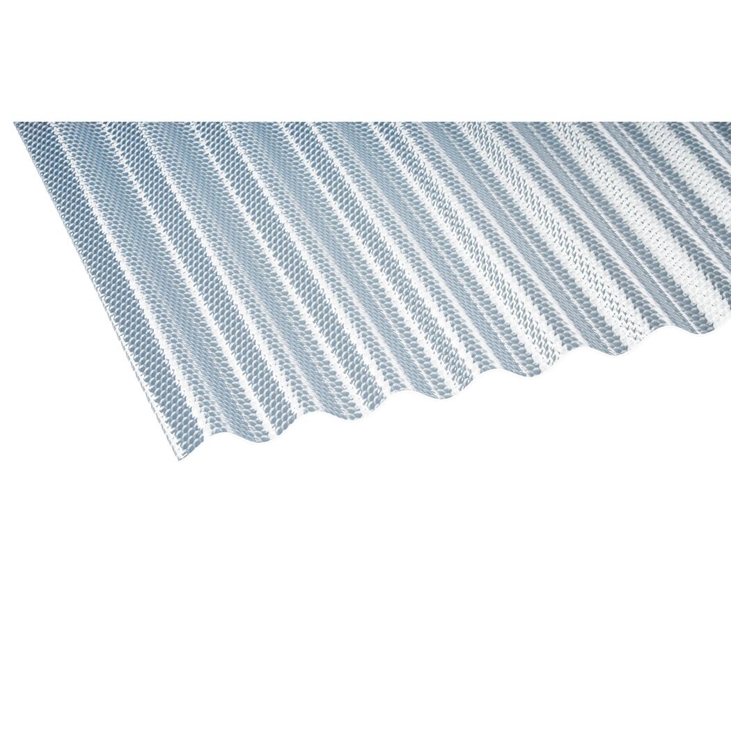 PVC-Wellplatte 'Prisma 76/18' klar 200 x 90 x 0,25 cm