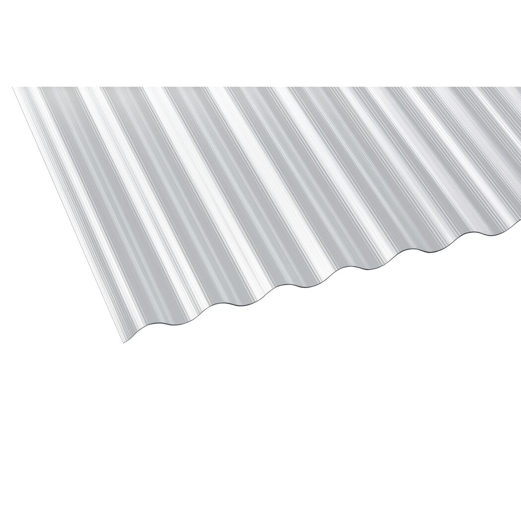 PC-Wellplatte 'Sinus 76/18' transparent 200 x 90 x 0,14 cm