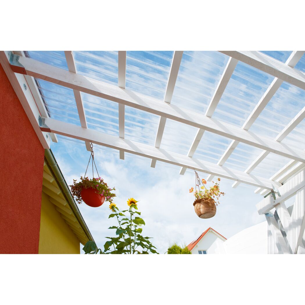 PC-Wellplatte 'Sinus 76/18' transparent 200 x 90 x 0,14 cm