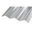 PC-Wellplatte 'Sinus 76/18' transparent 250 x 90 x 0,14 cm