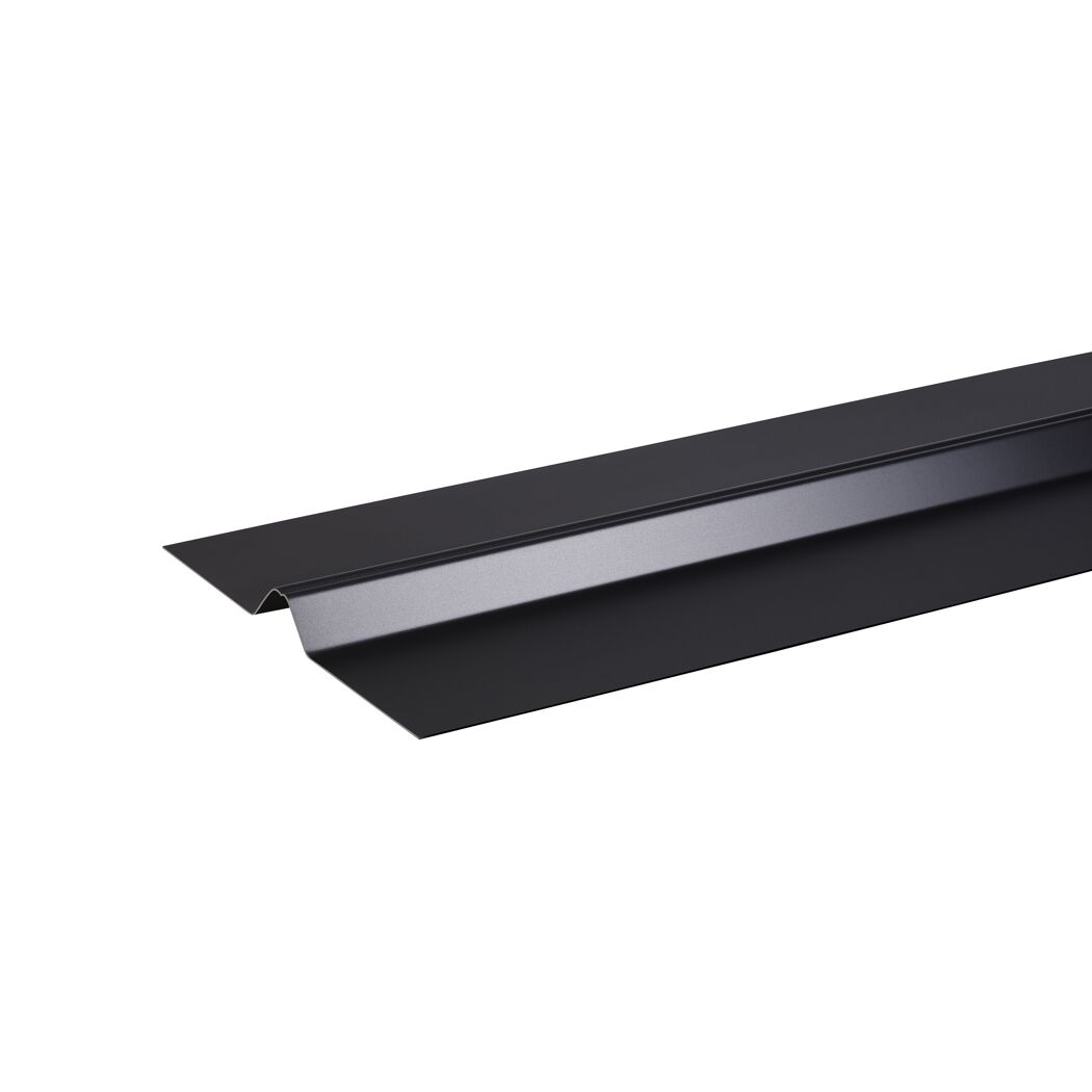 PVC-Firsthaube schwarz 110 x 18 cm