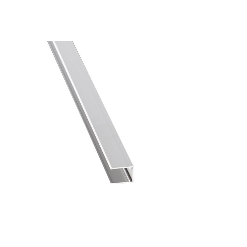Alu-U-Abschlussprofil silber 200 x 2,4 x 1,8 cm für 'easy click' Hohlkammerpaneele
