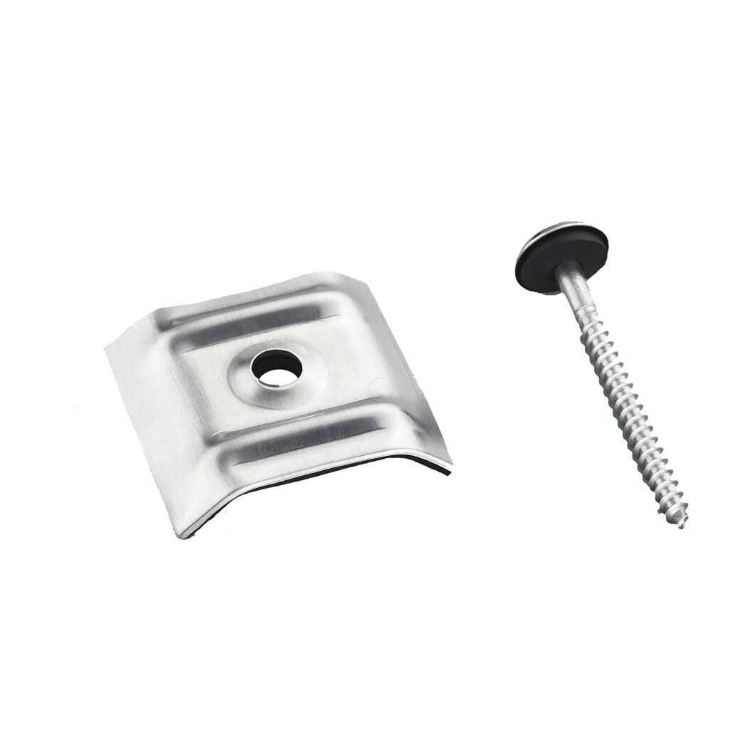 Kalotten 'Trapez 70/18' Aluminium 50 Stück, inklusive V2A Schrauben