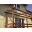 Balkon mit Überdachung aus PVC-Platten Sinus