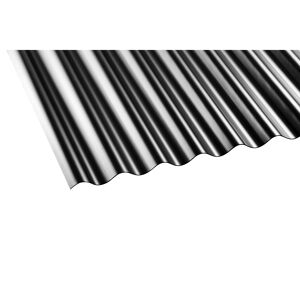 PVC-Wellplatte 'Sinus 76/18' schwarz 120 x 80 x 0,12 cm