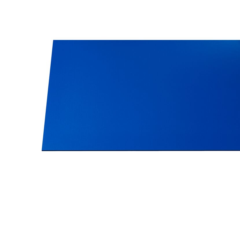Blaue PVC Platte