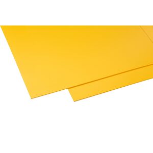 Kunststoffplatte 'Hobbycolor' gelb 50 x 50 x 0,3 cm