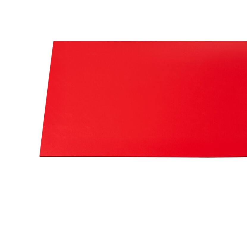 Rote PVC-Platte