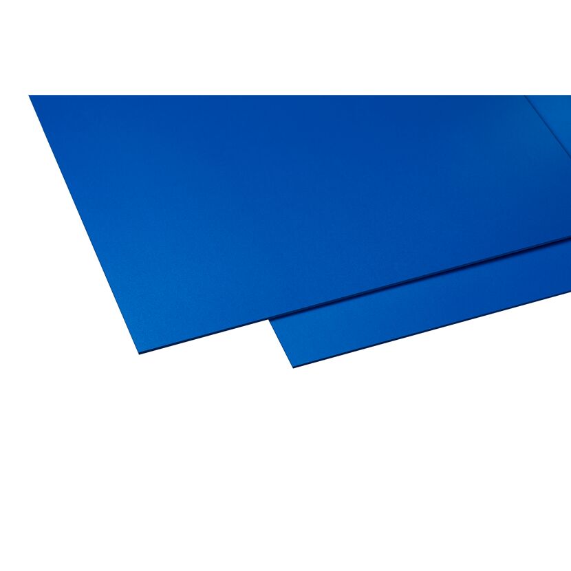 Blaue PVC-Platte 3 mm stark