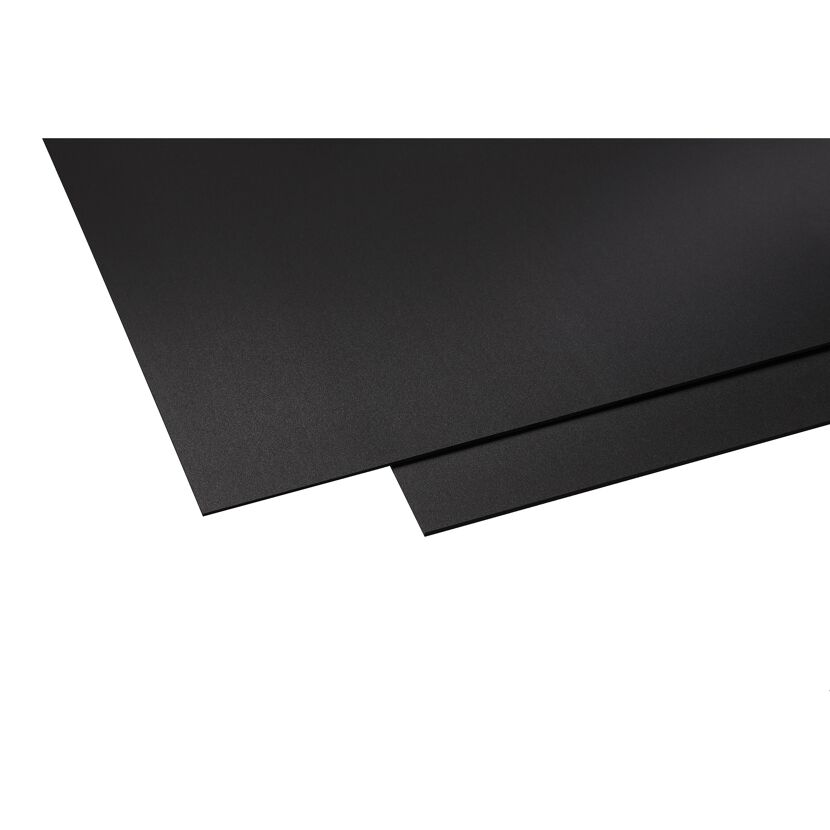 Kunststoffplatte 'Hobbycolor' schwarz 50 x 50 x 0,3 cm