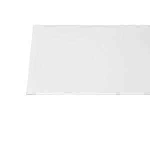 Kunststoffplatte 'Hobbycolor' weiß 125 x 50 x 0,3 cm