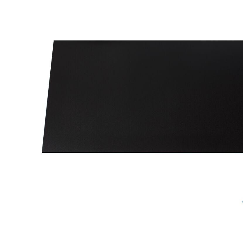 Kunststoffplatte 'Hobbycolor' schwarz 150 x 50 x 0,3 cm