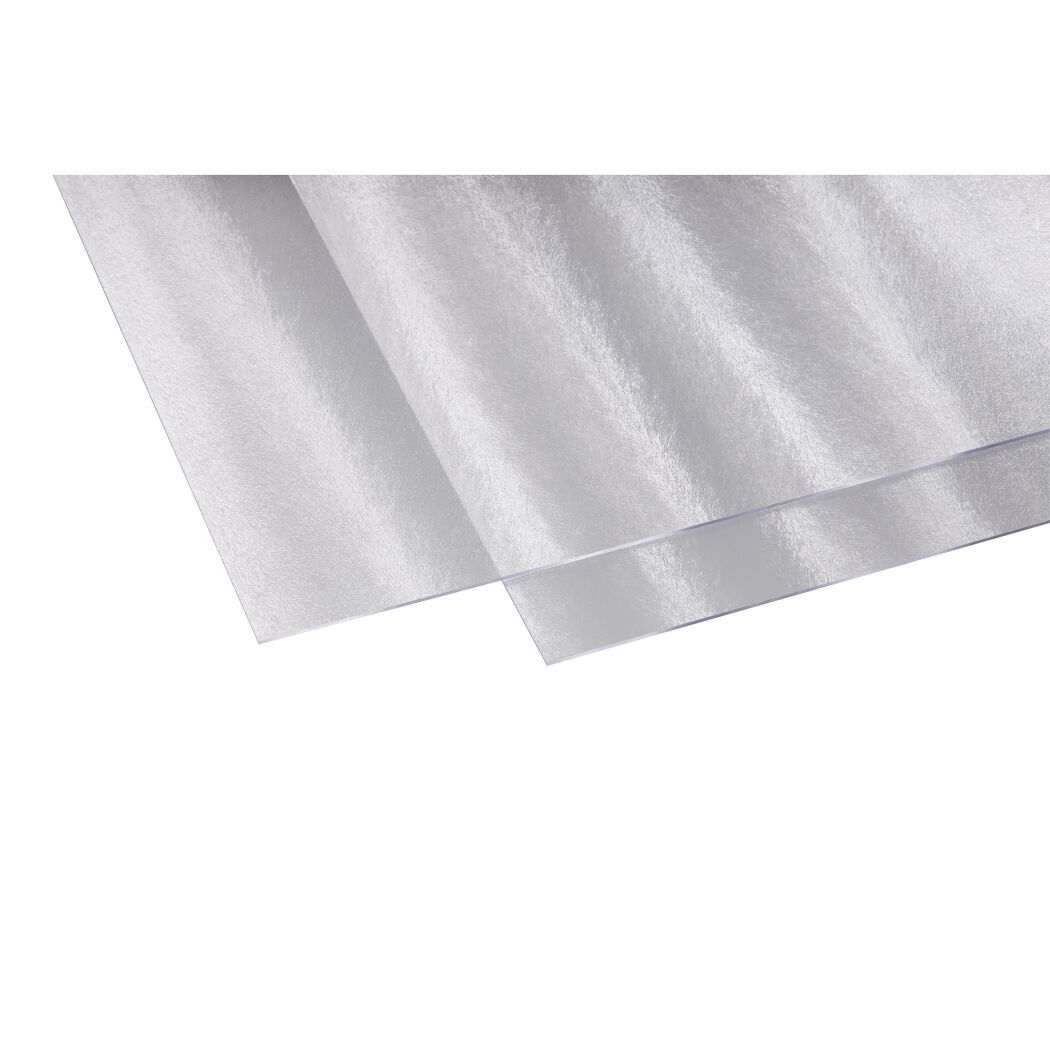 Zwei klare Polystyrolplatten