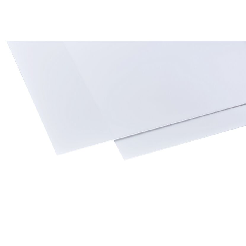 Zwei weiße Polystyrolplatten