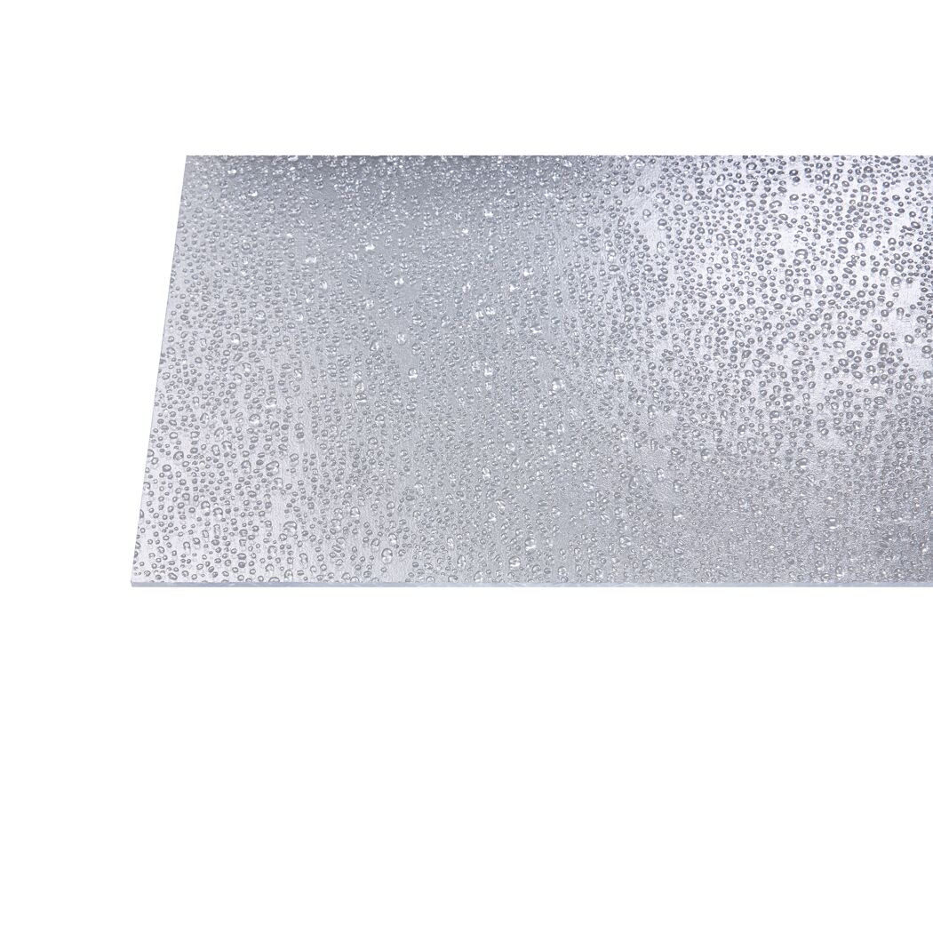 Polystyrolplatte 'Tropfen' klar 200 x 100 x 0,5 cm