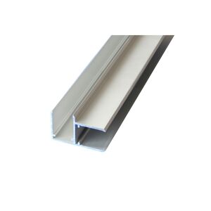 Alu-Eck-Profil 'Easy-Click' silbern 4,2 x 200 cm, für 16 mm Hohlkammerpaneele