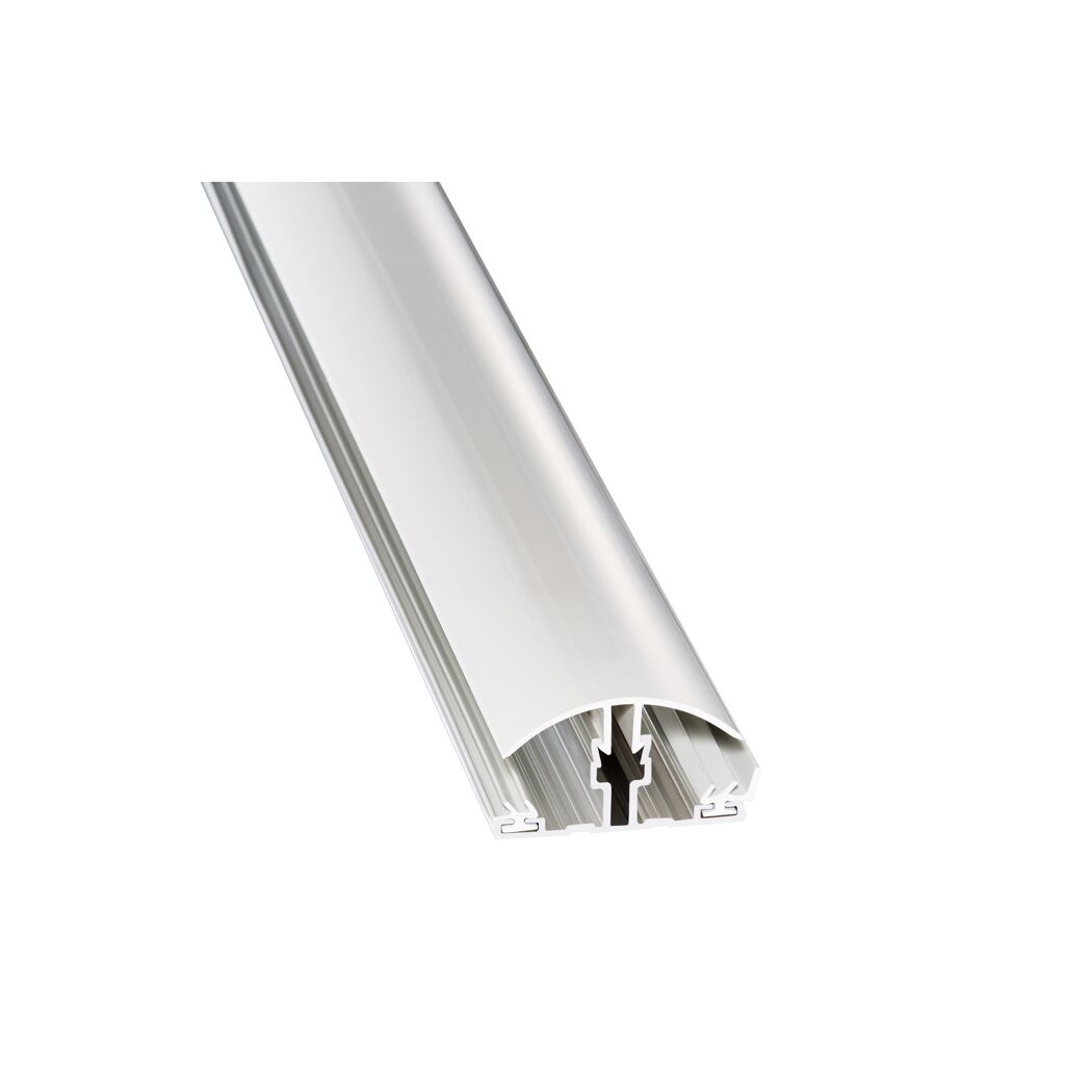 Klemm-Verbindungsprofil silber 6,1 x 250 cm für 10/16 mm Platten