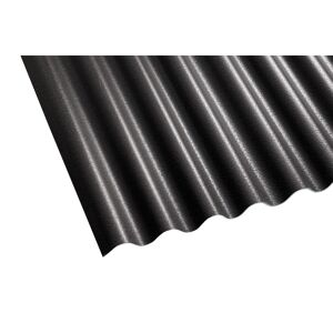 Shelltec-Wellplatte 'Sinus 95/34' schwarz 95 x 200 x 0,4 cm