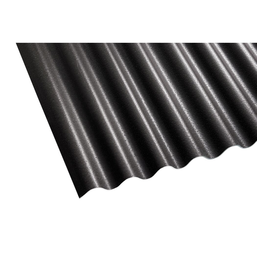Schwarze Wellplatte