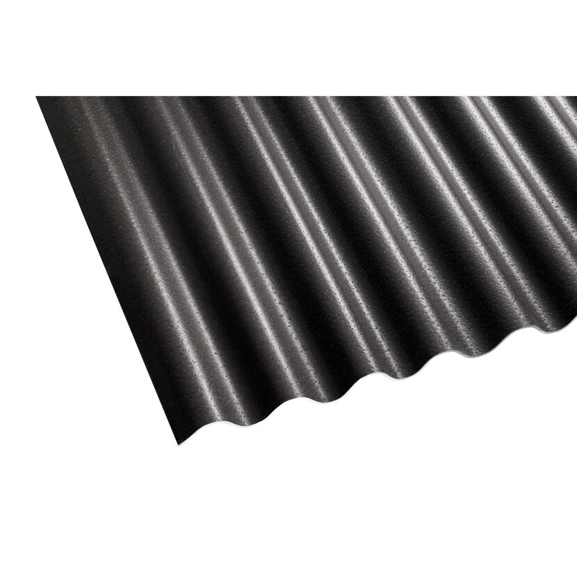 Schwarze Wellplatte