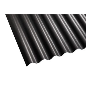 Shelltec-Wellplatte 'Sinus 95/34' schwarz 200 x 95 x 0,4 cm