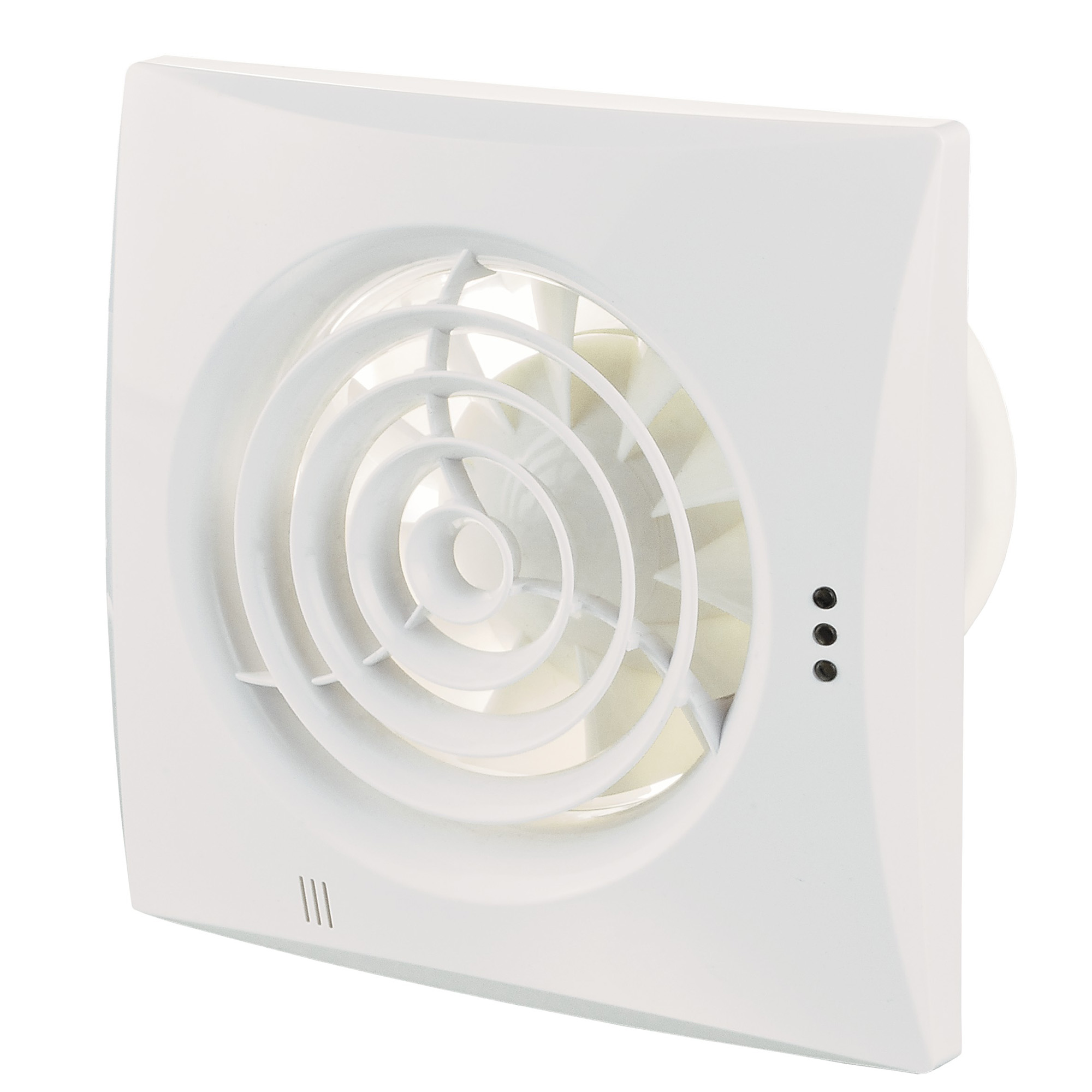 Axialventilator 'WDNLF Q100' Ø 100 mm mit Nachlauf und Feuchtesensor