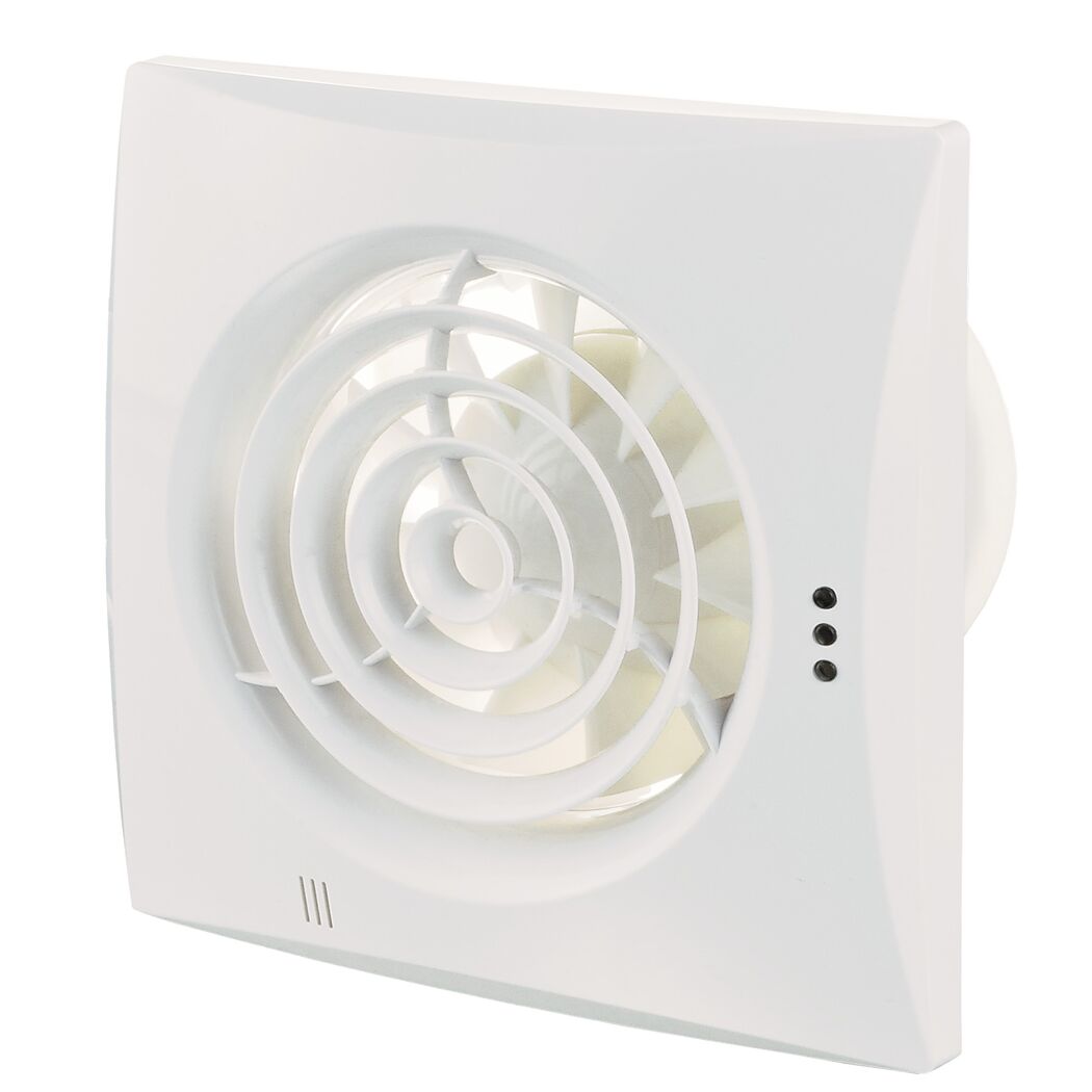 Axialventilator 'WDNLF Q100' Ø 100 mm mit Nachlauf und Feuchtesensor