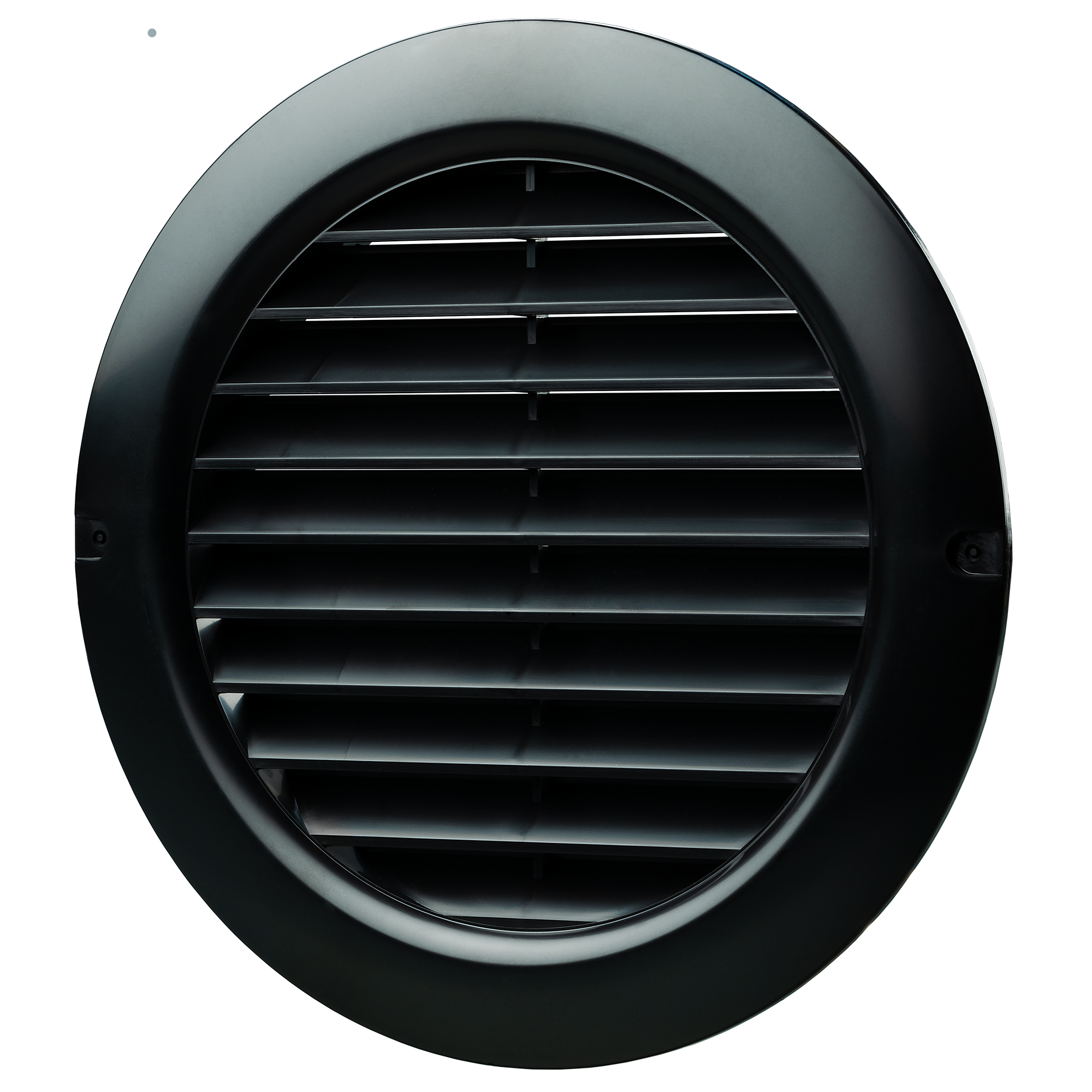 Lüftungsgitter Ø 150 mm schwarz, mit Insektenschutzgitter