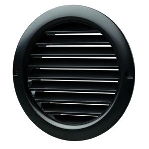 Lüftungsgitter Ø 100 mm schwarz, mit Insektenschutzgitter