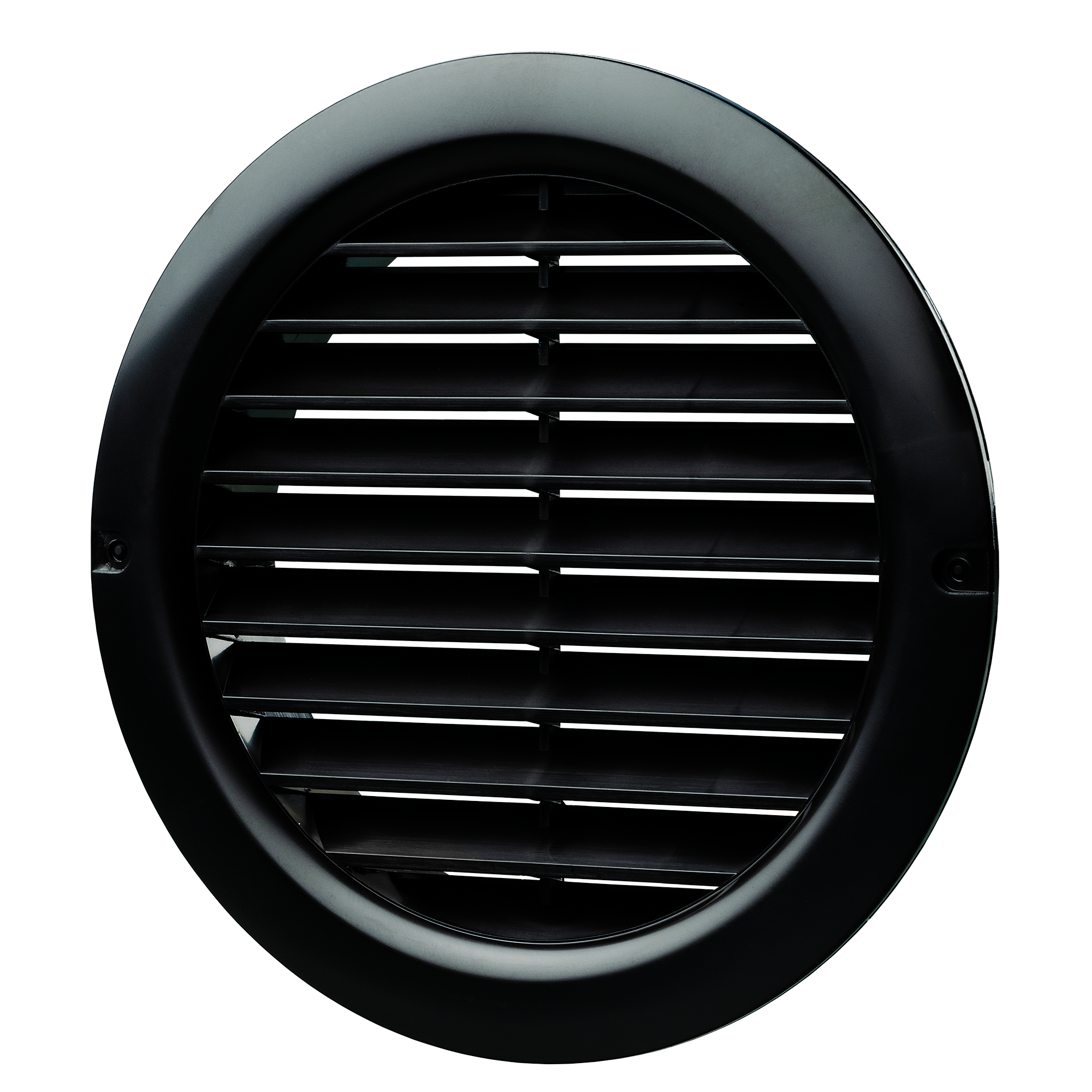 Lüftungsgitter Ø 125 mm schwarz, mit Insektenschutzgitter