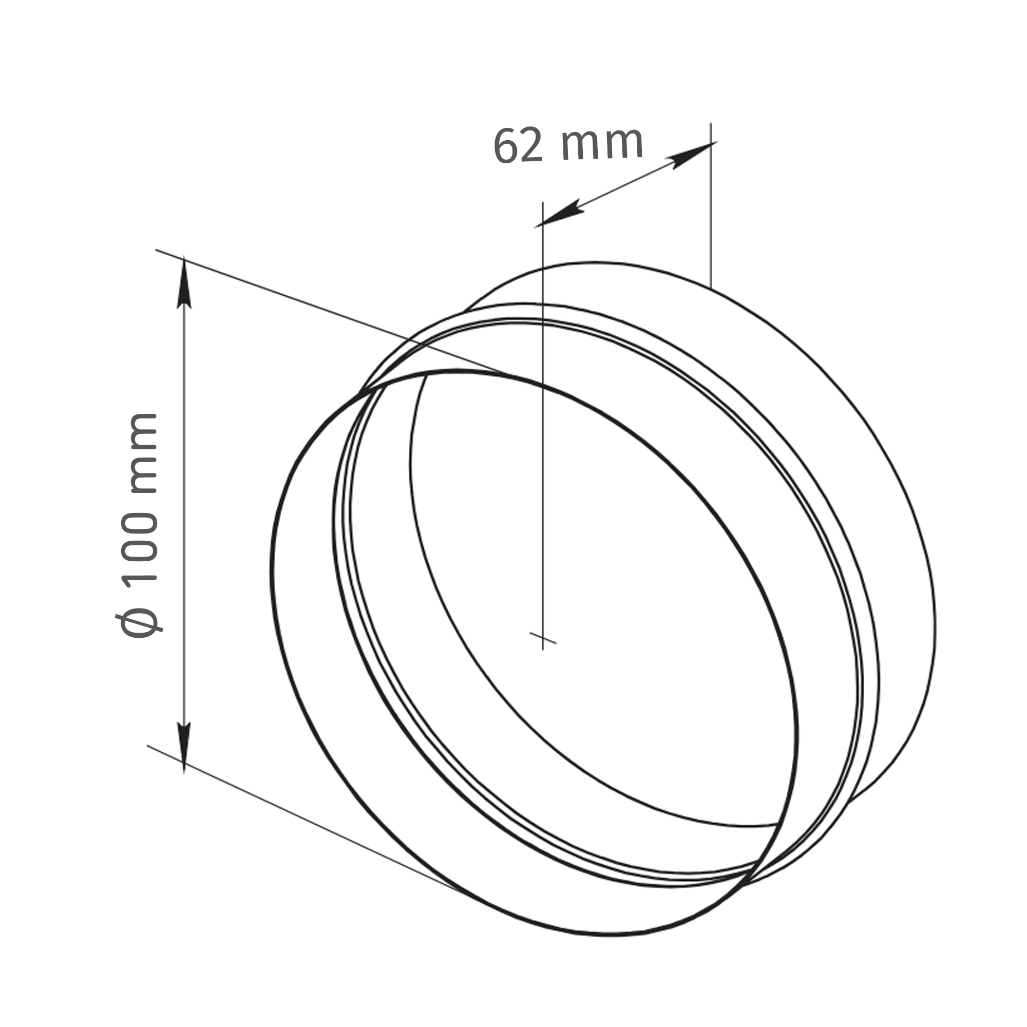 Rohrverbinder Ø 100