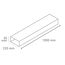 Flachkanal 220 x 55 x 1000 mm