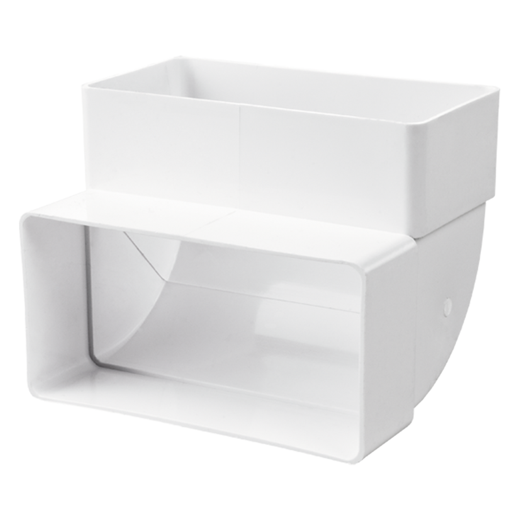 Flachkanalbogen 90° senkrecht, 220 x 55 mm